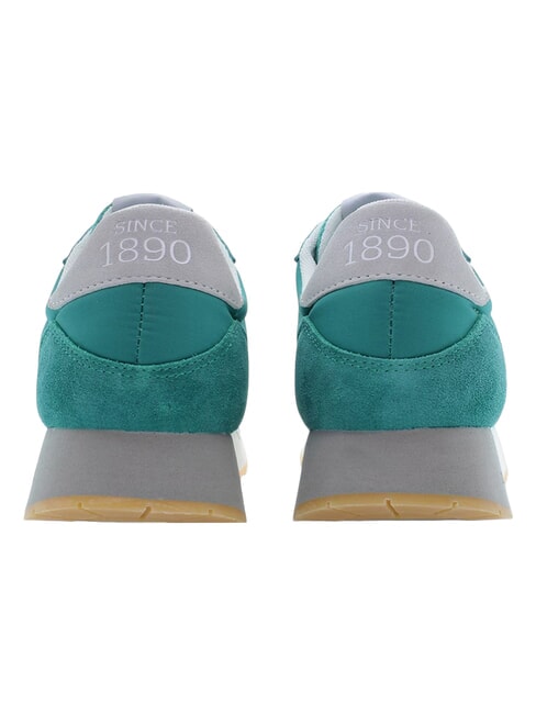 JAKE Baskets en cuir mixte bayou vert - Chaussures Homme