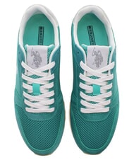U.S. POLO ASSN. JAKE Baskets en cuir mixte bayou vert - Chaussures Homme - 4