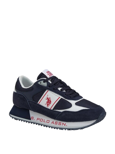 CLEEF Baskets &agrave; logo aster-blanc - Chaussures Homme