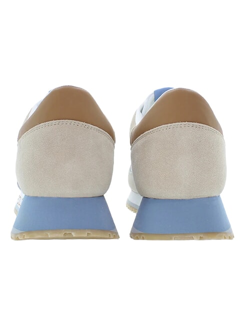 CLEEF Baskets en cuir mixte blanc-beige clair - Chaussures Homme