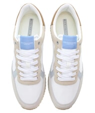 U.S. POLO ASSN. CLEEF Baskets en cuir mixte blanc-beige clair - Chaussures Homme - 4