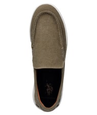 U.S. POLO ASSN. ALONSO mocassins en toile olive fonc&eacute; - Chaussures Homme - 3