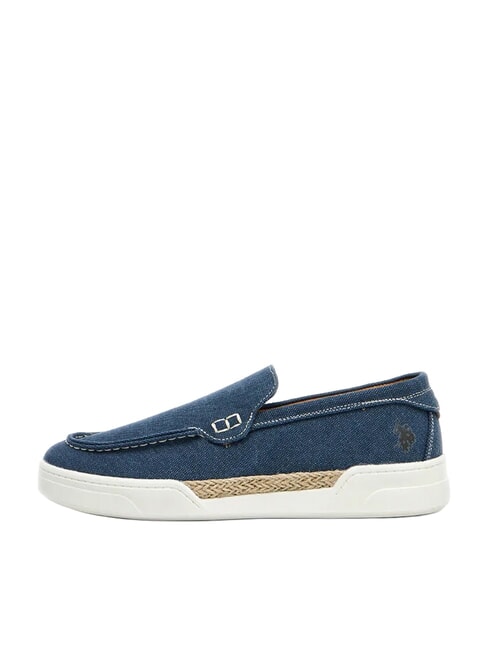 ALONSO mocassins en toile drapeau bleu - Chaussures Homme