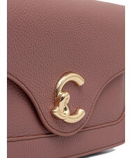COCCINELLE C-ME sac bandouli&egrave;re Rose d'hiver - Sacs pour Femme - 4
