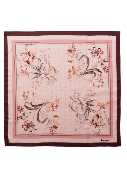 FIORI2 Foulard fleurs roses2 - &Eacute;charpes