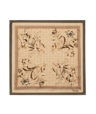 POLLINI FIORI2 Foulard fleurs brunes2 - &Eacute;charpes - 2