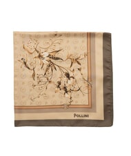 POLLINI FIORI2 Foulard fleurs brunes2 - &Eacute;charpes - 4