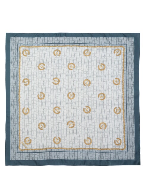 CROCO LOGO Foulard bleu crocus - &Eacute;charpes