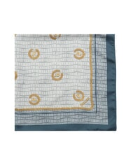 POLLINI CROCO LOGO Foulard bleu crocus - &Eacute;charpes - 3