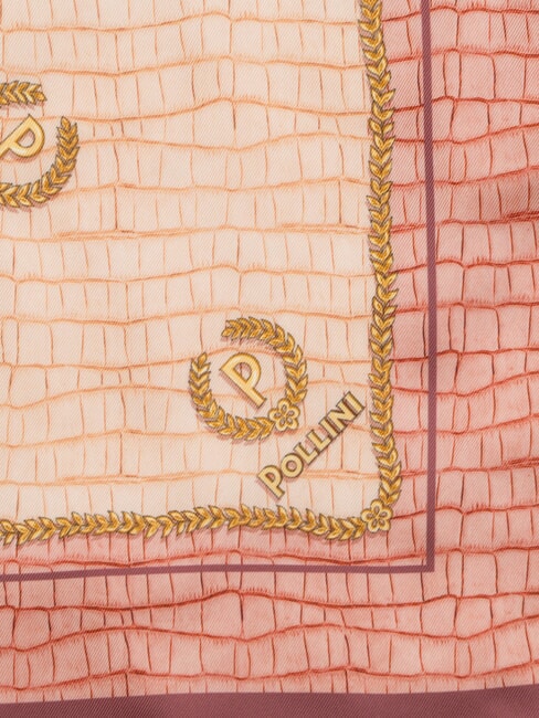 CROCO LOGO Foulard rose crocus - &Eacute;charpes