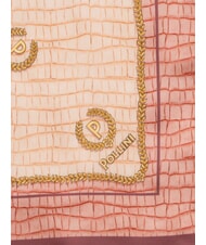 POLLINI CROCO LOGO Foulard rose crocus - &Eacute;charpes - 4