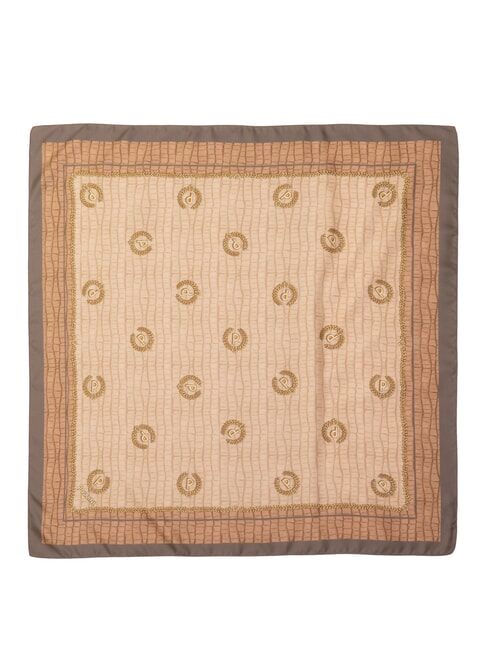 CROCO LOGO Foulard brun crocus - &Eacute;charpes