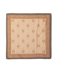 POLLINI CROCO LOGO Foulard brun crocus - &Eacute;charpes - 2