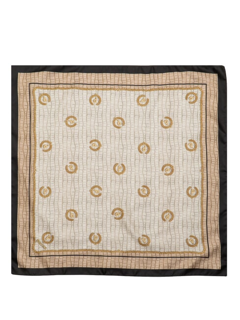 CROCO LOGO Foulard crocus noir - &Eacute;charpes