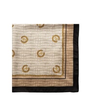POLLINI CROCO LOGO Foulard crocus noir - &Eacute;charpes - 3