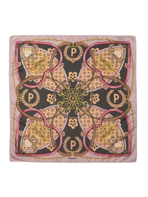 HEARTS TWILL Foulard cha&icirc;ne rose - &Eacute;charpes