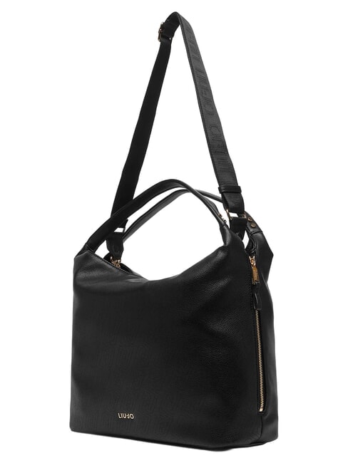 KALISKA Sac cabas avec bandouli&egrave;re NOIR - Sacs pour Femme