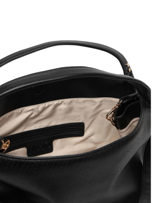 KALISKA Sac cabas avec bandouli&egrave;re NOIR - Sacs pour Femme