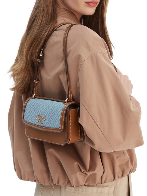 EVRIM Mini sac bandouli&egrave;re bleu poussi&eacute;reux - Sacs pour Femme