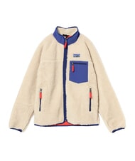 PATAGONIA RETRO-X  naturel fonc&eacute; avec bleu cobalt - Vestes pour hommes - 3