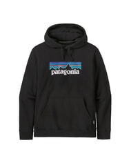 PATAGONIA P-6 LOGO Sweatshirt &agrave; capuche noir - Pulls molletonn&eacute;s - 3