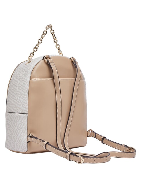 EMATITE Sac &agrave; dos avec poche avant poudre naturelle/noire - Sacs pour Femme