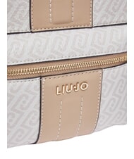 LIUJO EMATITE Sac &agrave; dos avec poche avant poudre naturelle/noire - Sacs pour Femme - 4