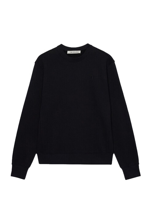JERSEY Sweat-shirt en coton noir - Pulls molletonn&eacute;s