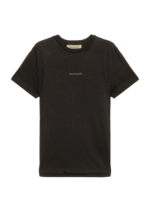 REGULAR LOGO T-shirt en coton noir - T-shirt