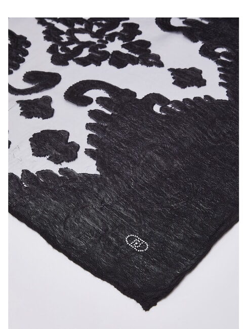 PIZZO &Eacute;charpe imprim&eacute;e NOIR - &Eacute;charpes