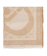 LIUJO LOGO &Eacute;charpe jacquard sable - &Eacute;charpes - 3