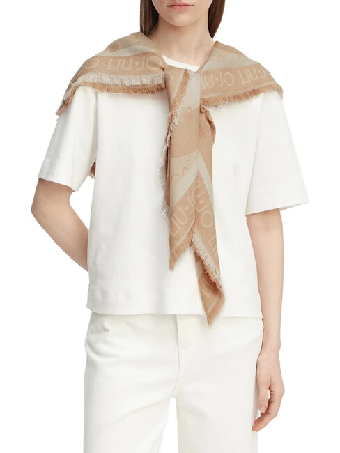 LOGO &Eacute;charpe jacquard sable - &Eacute;charpes