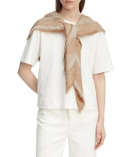 LIUJO LOGO &Eacute;charpe jacquard sable - &Eacute;charpes - 4
