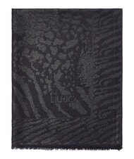 LIUJO ANIMALIER &Eacute;charpe imprim&eacute;e NOIR - &Eacute;charpes - 2