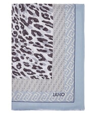 LIUJO ANIMALIER Foulard bleu poussi&eacute;reux - &Eacute;charpes - 2