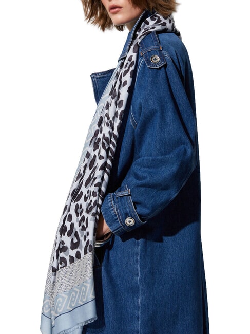 ANIMALIER Foulard bleu poussi&eacute;reux - &Eacute;charpes