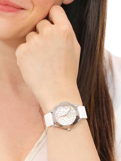 PEARL montre &agrave; affichage de l'heure uniquement blanc - Montres