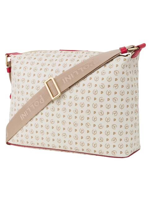 HERITAGE sac bandouli&egrave;re ivoire rouge - Sacs pour Femme