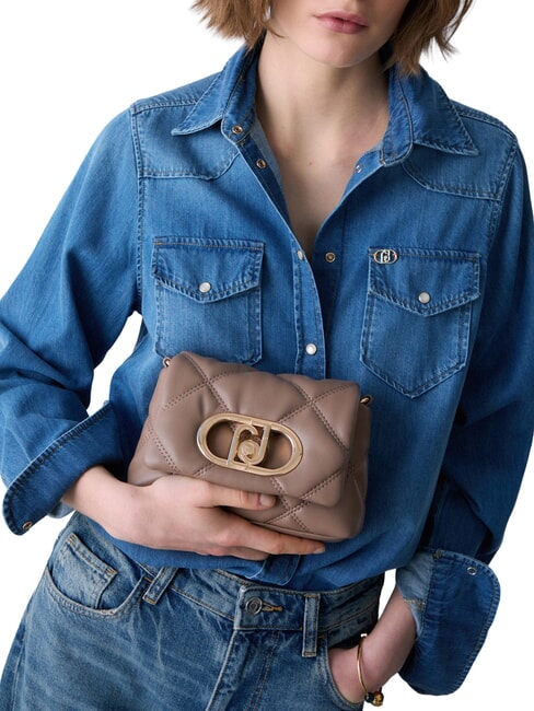 CALIWEN Mini sac bandouli&egrave;re moka - Sacs pour Femme