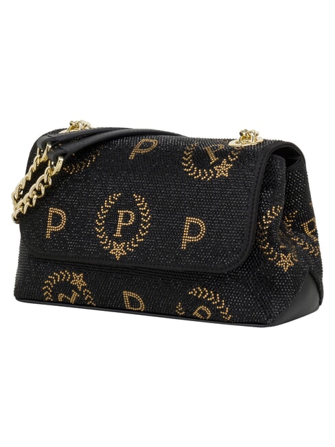 HERITAGE Mini sac bandouli&egrave;re, avec cha&icirc;ne Noir - Sacs pour Femme