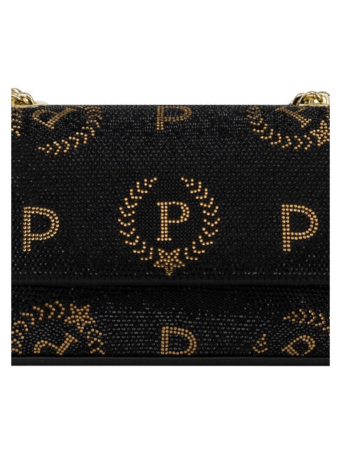 HERITAGE Mini sac bandouli&egrave;re, avec cha&icirc;ne Noir - Sacs pour Femme