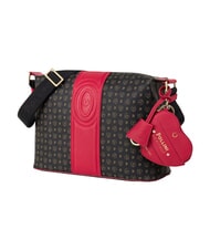 POLLINI HERITAGE sac bandouli&egrave;re noir rouge - Sacs pour Femme - 2