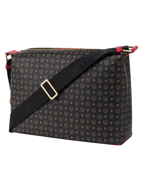 HERITAGE sac bandouli&egrave;re noir rouge - Sacs pour Femme