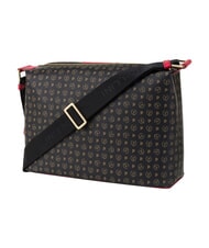 POLLINI HERITAGE sac bandouli&egrave;re noir rouge - Sacs pour Femme - 3