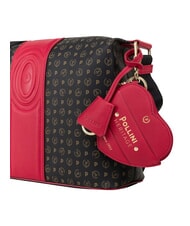 POLLINI HERITAGE sac bandouli&egrave;re noir rouge - Sacs pour Femme - 5