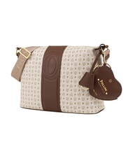 POLLINI HERITAGE sac bandouli&egrave;re ivoire brun - Sacs pour Femme - 2
