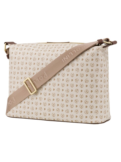 HERITAGE sac bandouli&egrave;re ivoire brun - Sacs pour Femme