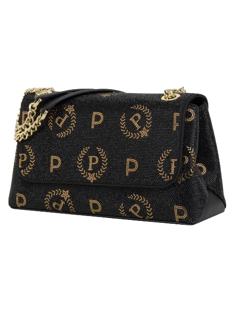 HERITAGE Sac bandouli&egrave;re, avec cha&icirc;ne Noir - Sacs pour Femme