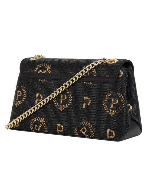 HERITAGE Sac bandouli&egrave;re, avec cha&icirc;ne Noir - Sacs pour Femme