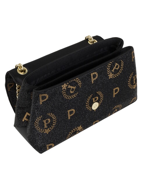 HERITAGE Sac bandouli&egrave;re, avec cha&icirc;ne Noir - Sacs pour Femme